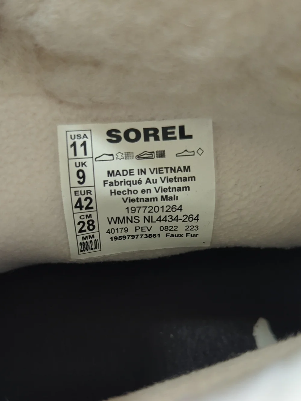 Sorel Size 11 Waterproof Tan Suede Faux Fur Lined Ankle Boots Booties